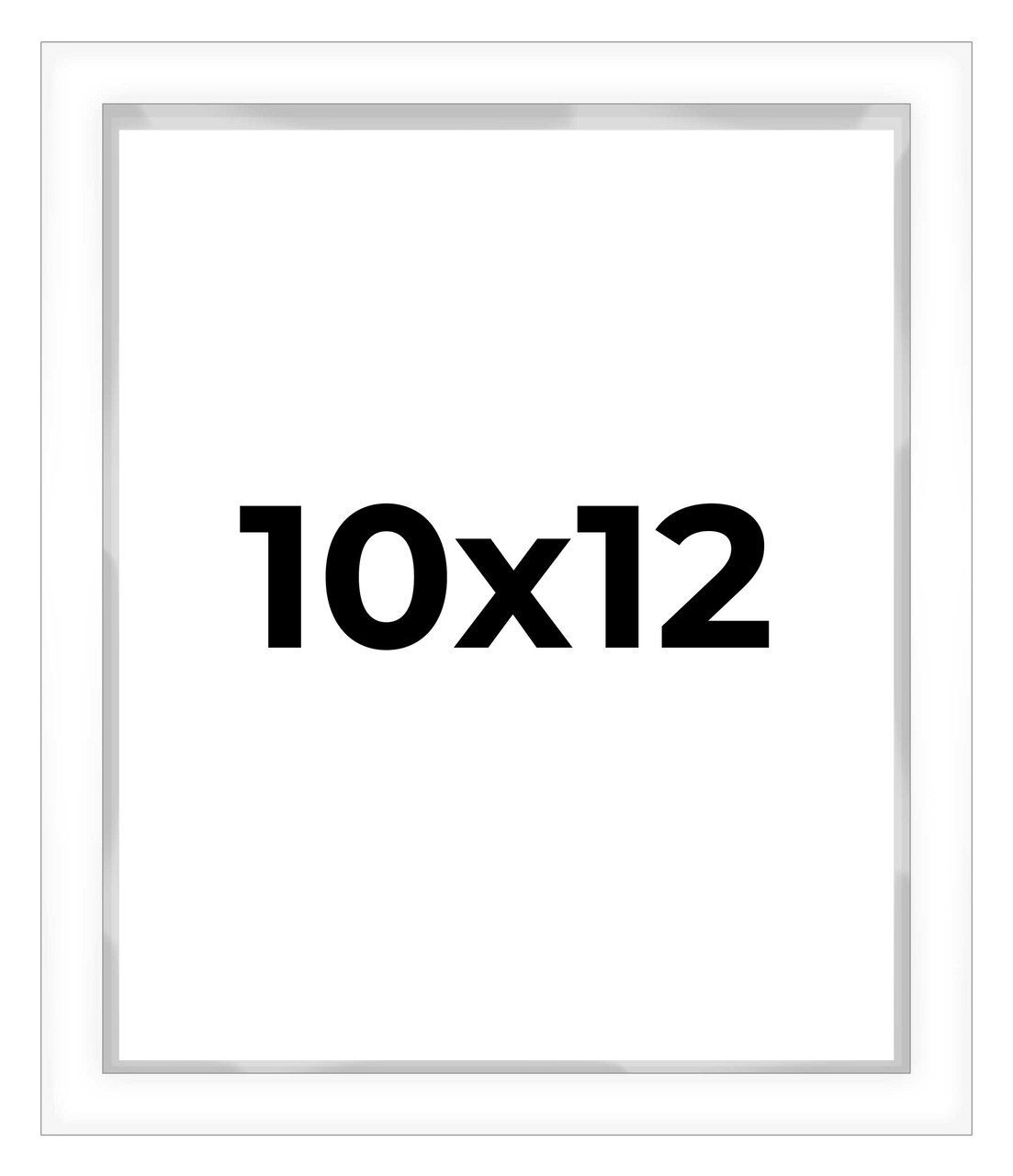 10x12 Shadow Box 3/4" Depth White Picture Frame - UV Acrylic, Backing, Hanging Hardware